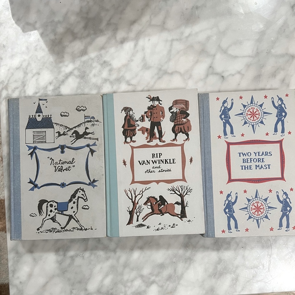 3 Junior Deluxe Editions children’s books Vintage Collectible